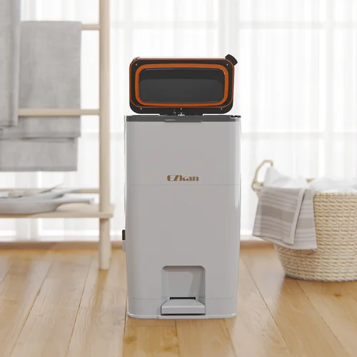 이지캔 기저귀 쓰레기통 냄새차단 27리터 더블스멜락 휴지통 - 기저귀처리기 리뷰 이미지